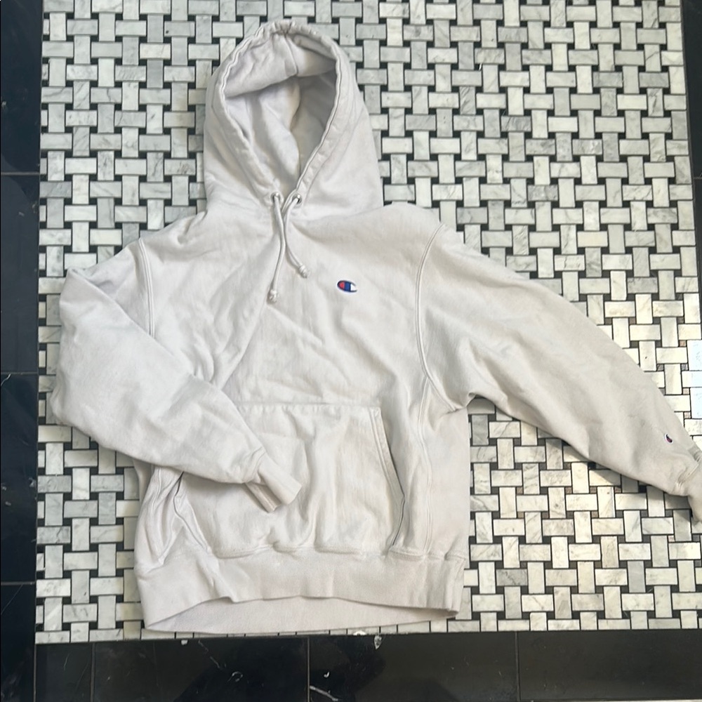 Champion White Classic Sweater with Hood